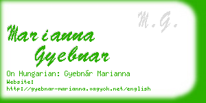 marianna gyebnar business card