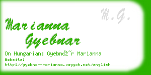 marianna gyebnar business card